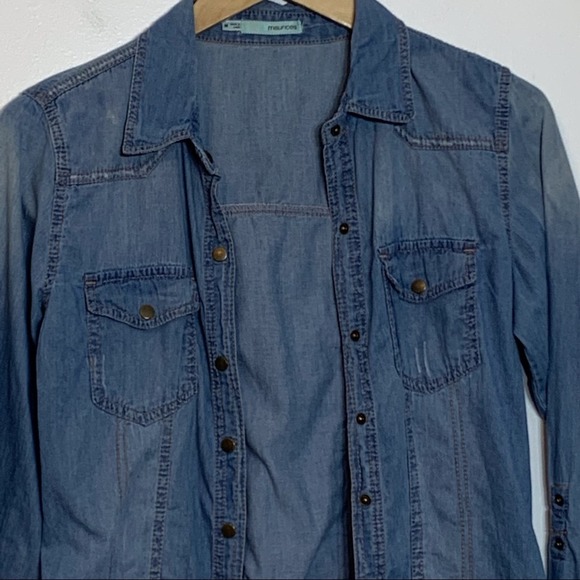 EUC Maurices Denim Western Style Snap‎ Front Shirt - Picture 10 of 10